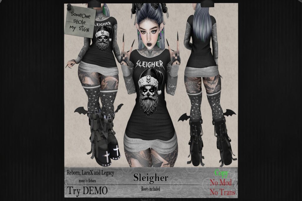 Sleigher Outfit - Legacy/MaitreyaX/Reborn, L$266