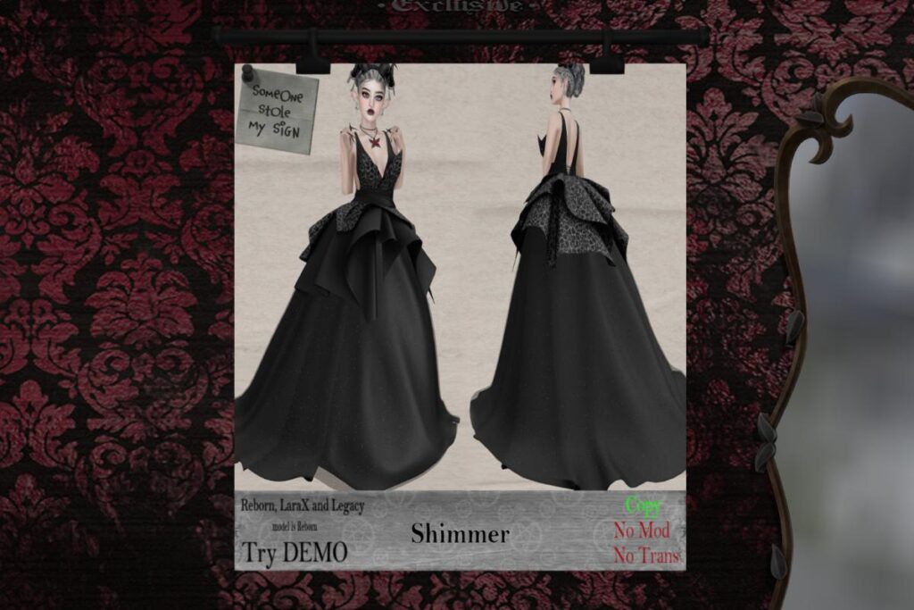 Shimmer Dress - Legacy/MaitreyaX/Reborn, L$299