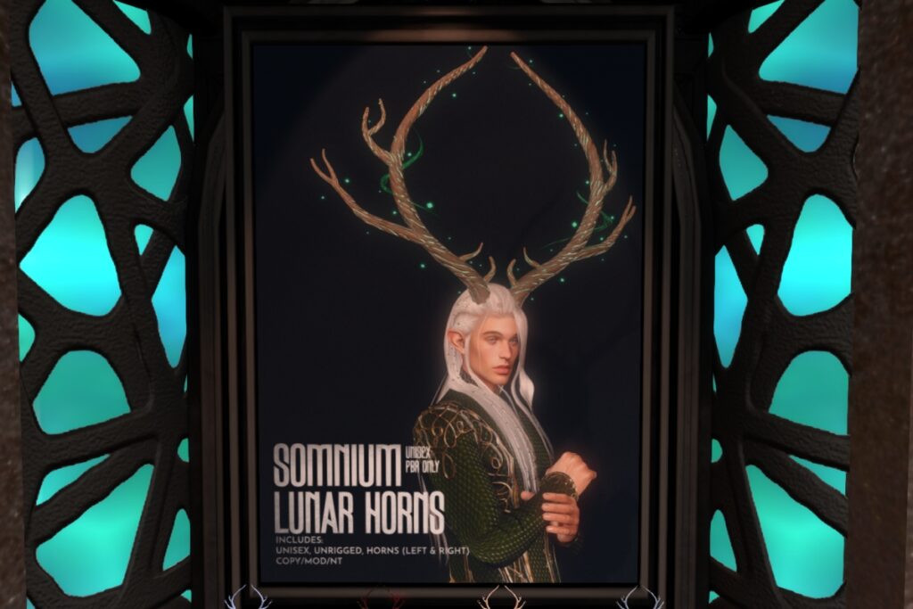 Lunar Horns, L$350 each/L$2100 FP