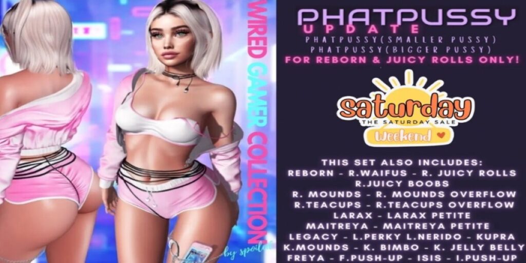 Wired Gamer Collection - See Ad For Fits	<a href="http://maps.secondlife.com/secondlife/Clothes/127/197/24" target="_blank">Teleport</a>