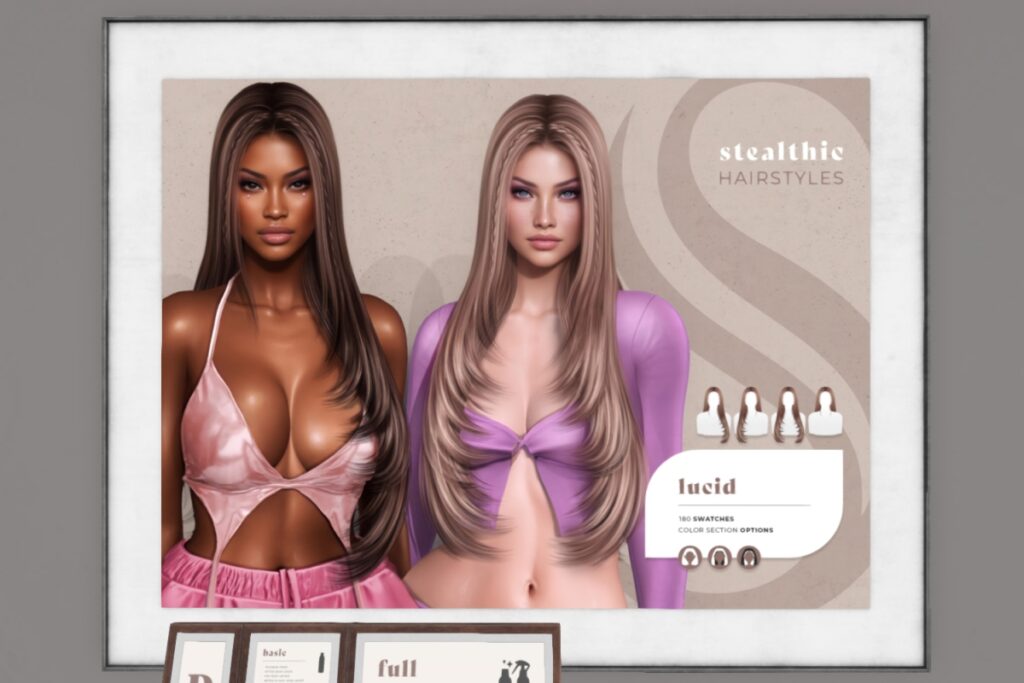 Lucid Hair	<a href="http://maps.secondlife.com/secondlife/Evermore/54/55/30" target="_blank">Teleport</a>