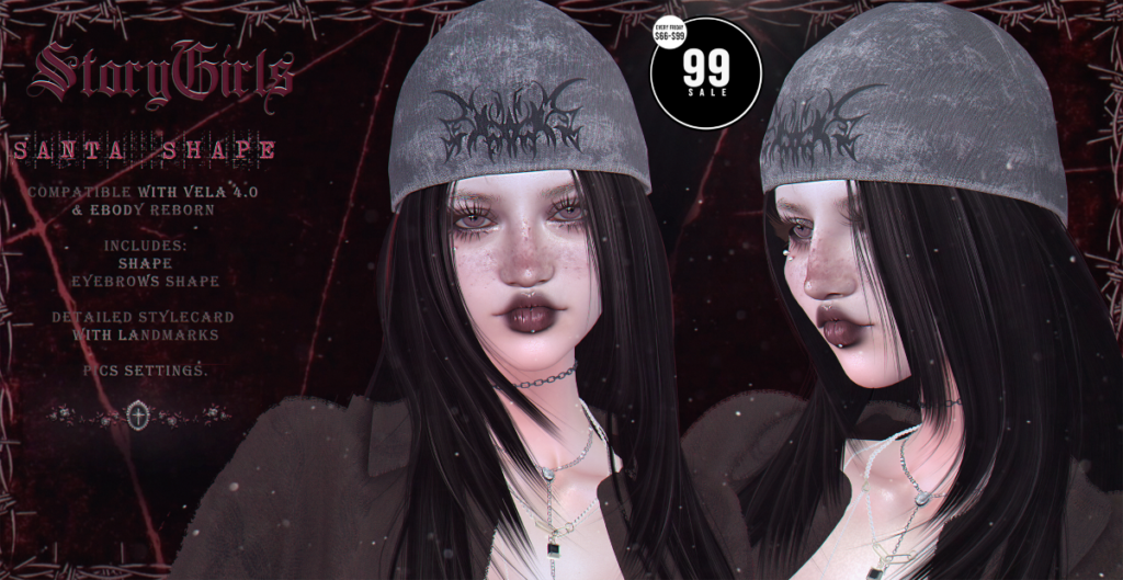 Santa Shape - EvoX Vela/Reborn	<a href="http://maps.secondlife.com/secondlife/The%20Strip/181/94/2004" target="_blank">Teleport</a>