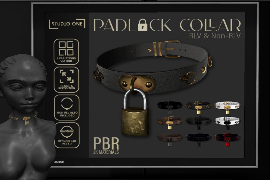 Padlock Collar, L$299