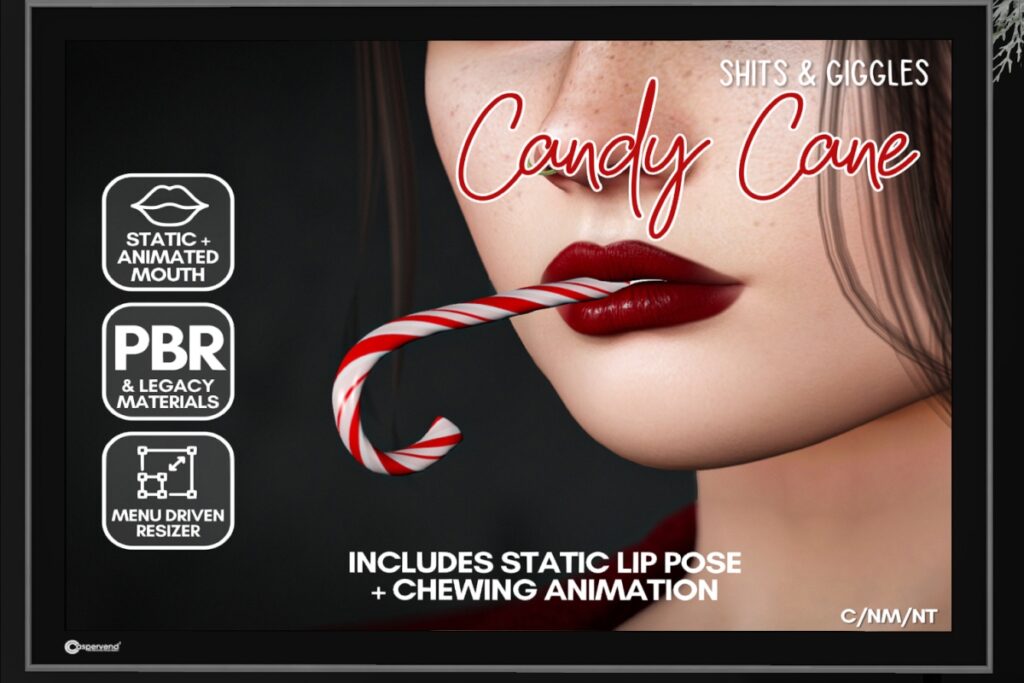 Candy Cane Mouth Accessory, L$249