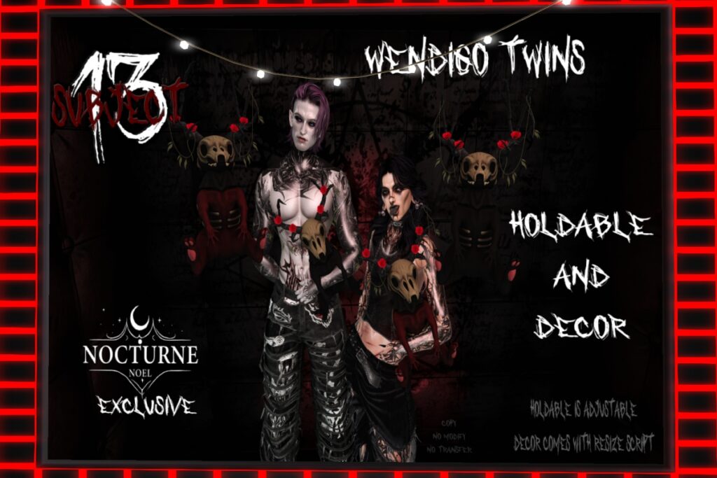 Wendigo Twins Holdable Accessory &amp; Decor, L$600