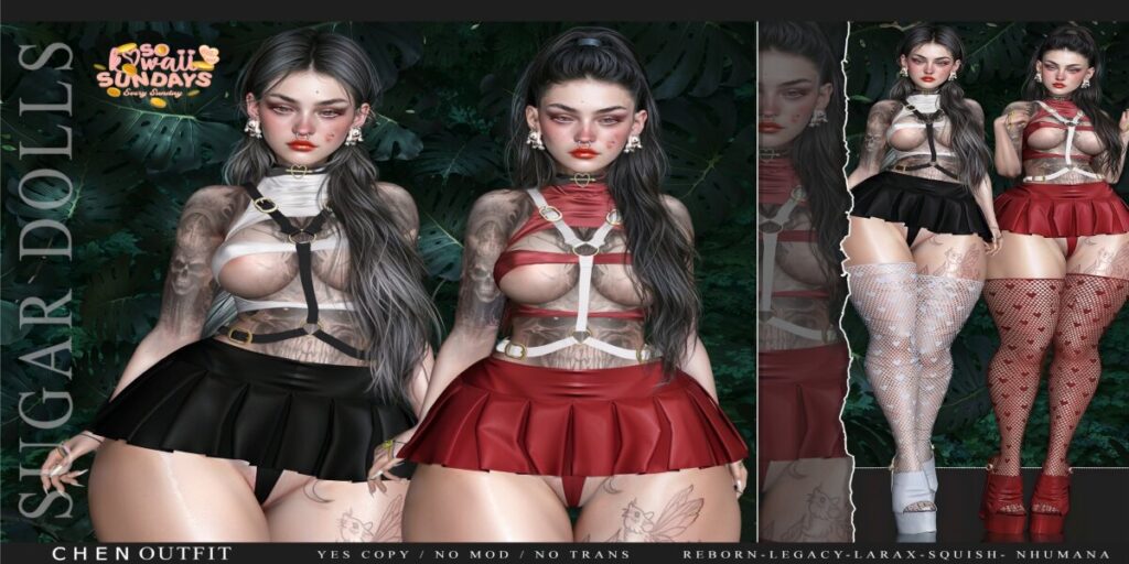 Chen Outfit - Legacy/MaitreyaX/Nhumana/Reborn/+mods	<a href="http://maps.secondlife.com/secondlife/Woodland%20Realm/193/185/23" target="_blank">Teleport</a>
