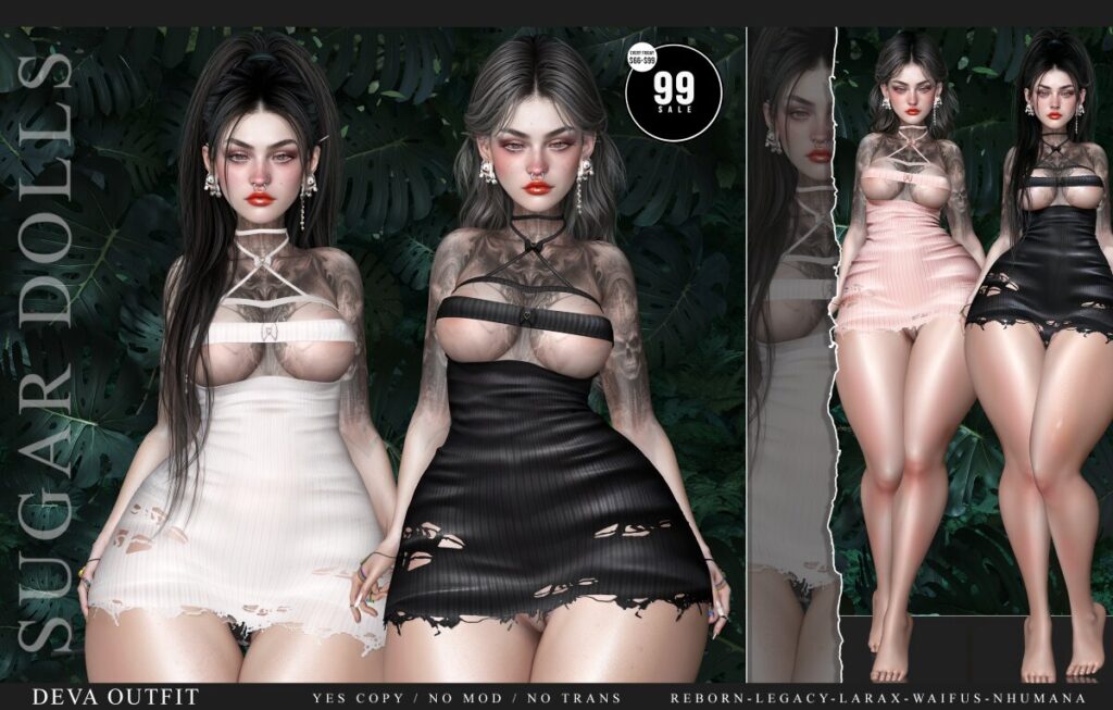 Deva Outfit - Legacy/MaitreyaX/Nhumana/Reborn/+mods	<a href="http://maps.secondlife.com/secondlife/Woodland%20Realm/192/190/23" target="_blank">Teleport</a>