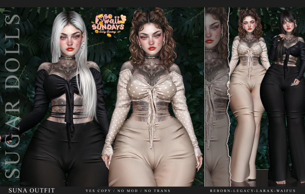 Suna Outfit - Legacy/MaitreyaX/Reborn/+mods	&lt;a href=&quot;http://maps.secondlife.com/secondlife/Woodland%20Realm/193/188/23&quot; target=&quot;_blank&quot;&gt;Teleport&lt;/a&gt;