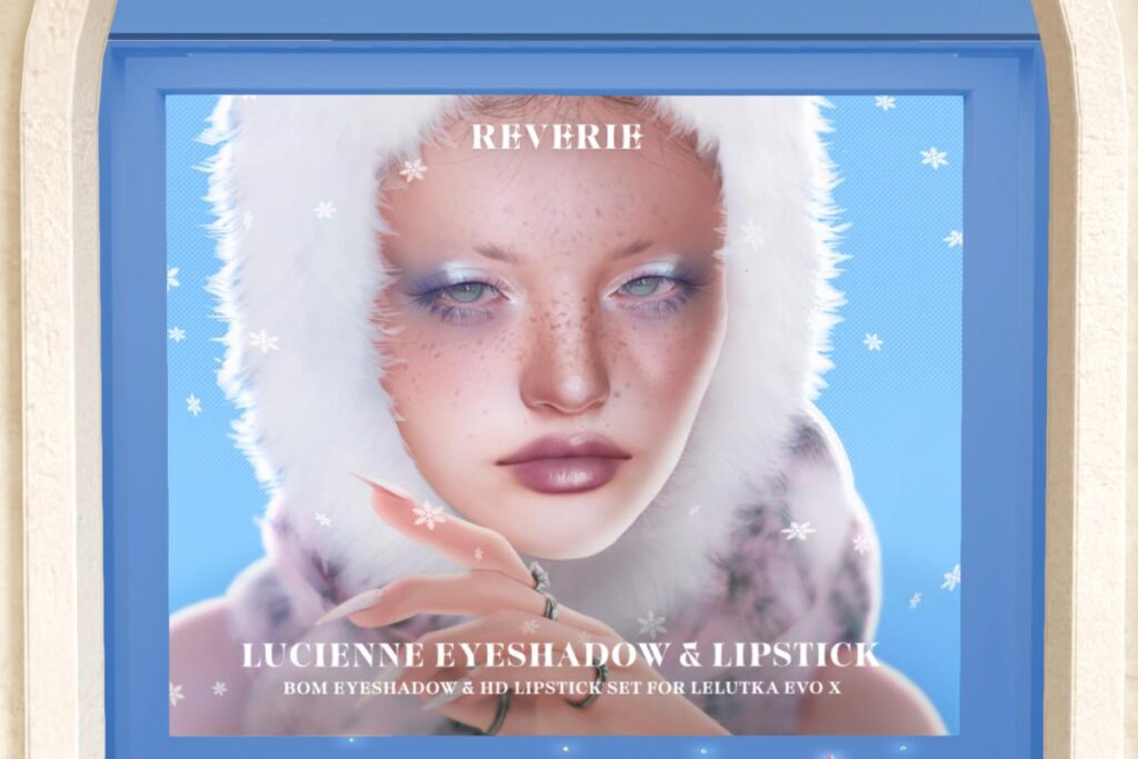 Lucienne Eyeshadow - Evo X, L$255 | Lucienne Lipstick - Evo X, L$250 each