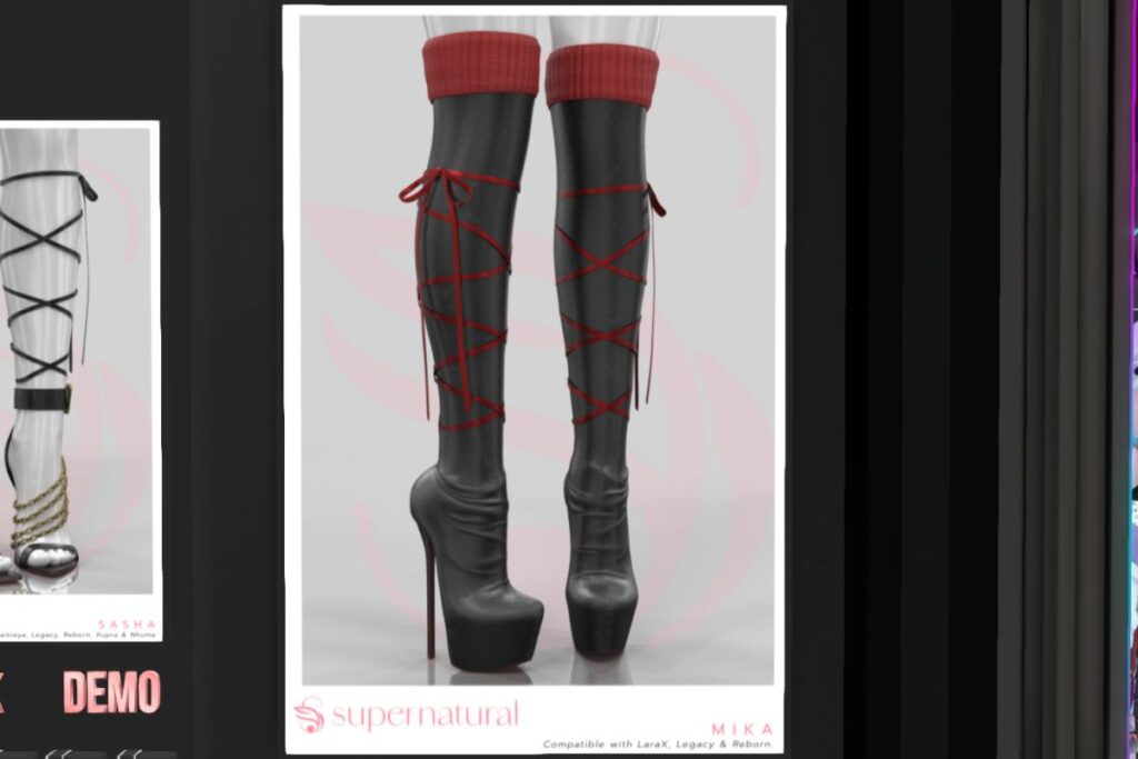 Mika Boots - Legacy/MaitreyaX/Reborn, L$250 each/L$1450 FP