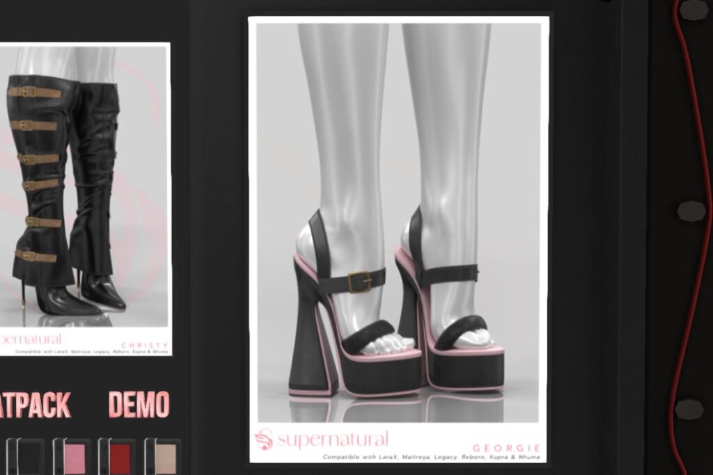 Georgie Heels - Inithium/Legacy/Maitreya/Nhumana/Reborn/+mods, L$450