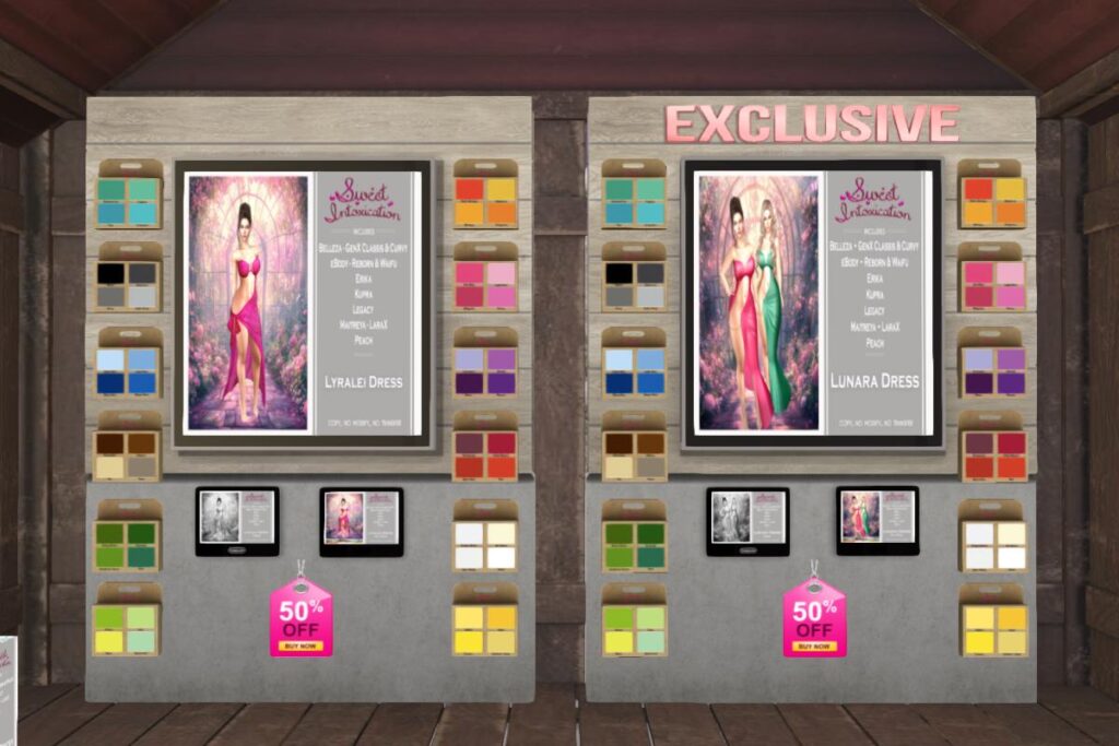 Lunara Dress - Belleza/Inithium/Kahlene/Legacy/MaitreyaX/Reborn/+mods, L$113 each/L$638 FP