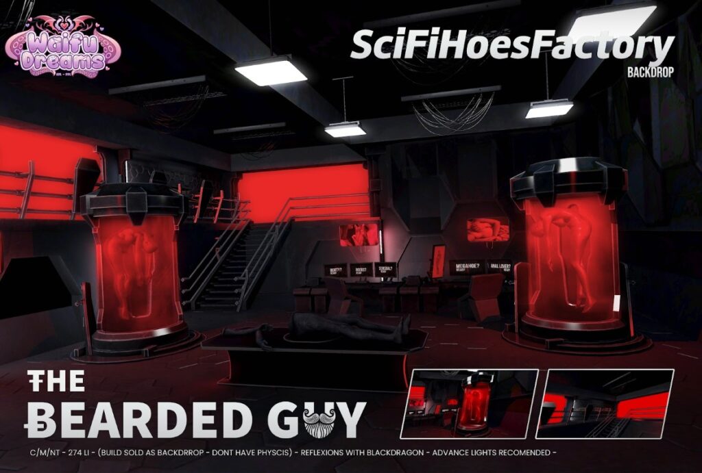 SciFi Hoes Factory Backdrop