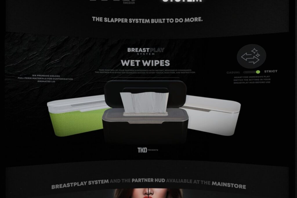 Wet Wipes for Breastplay System, L$299
