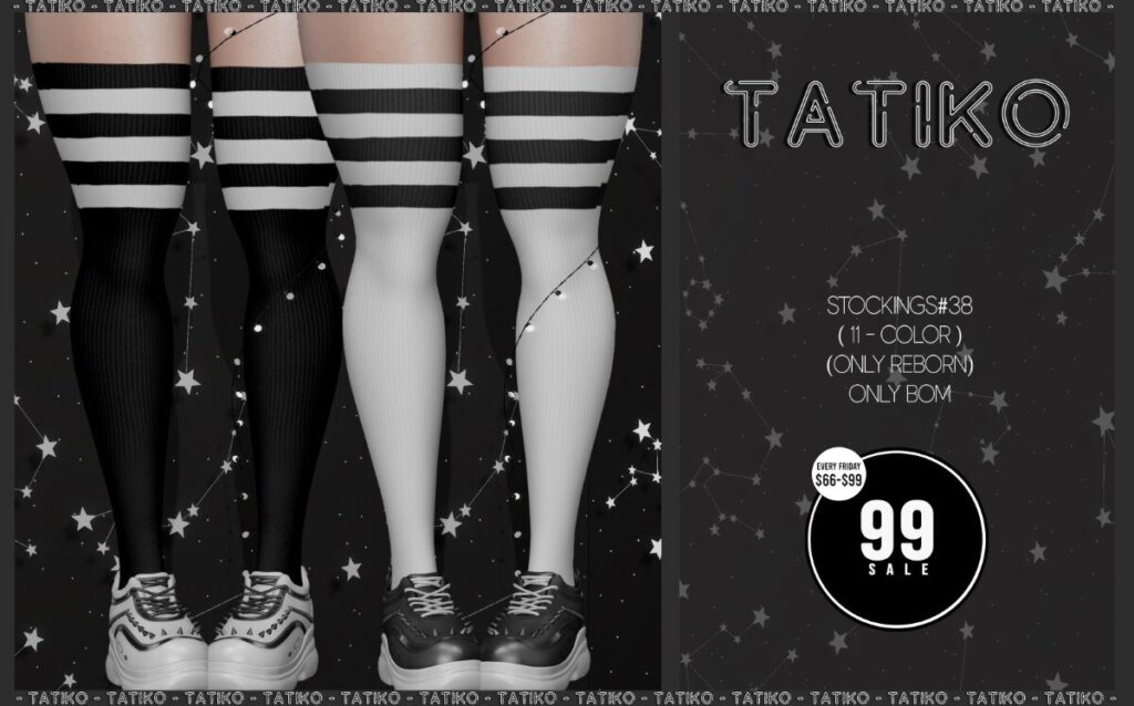 Stockings #38 - BOM	<a href="http://maps.secondlife.com/secondlife/Zelopian/164/117/1739" target="_blank">Teleport</a>
