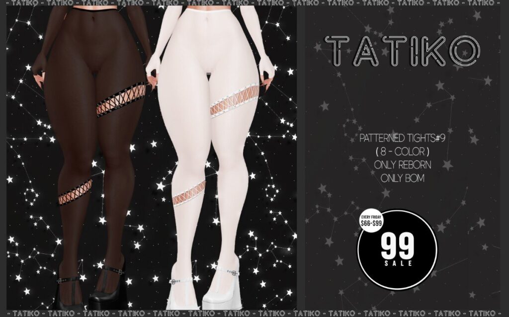 Patterned Tights #9 - BOM	<a href="http://maps.secondlife.com/secondlife/Zelopian/164/117/1739" target="_blank">Teleport</a>