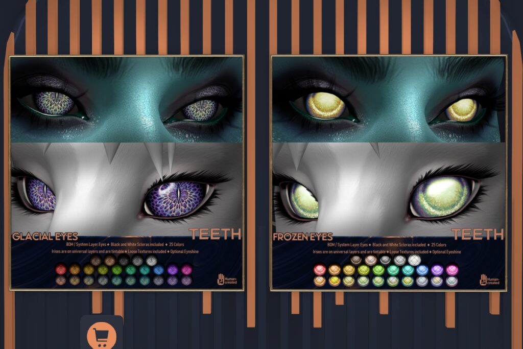 Glacial Eyes &amp; Frozen Eyes - BOM, L$350 each FP