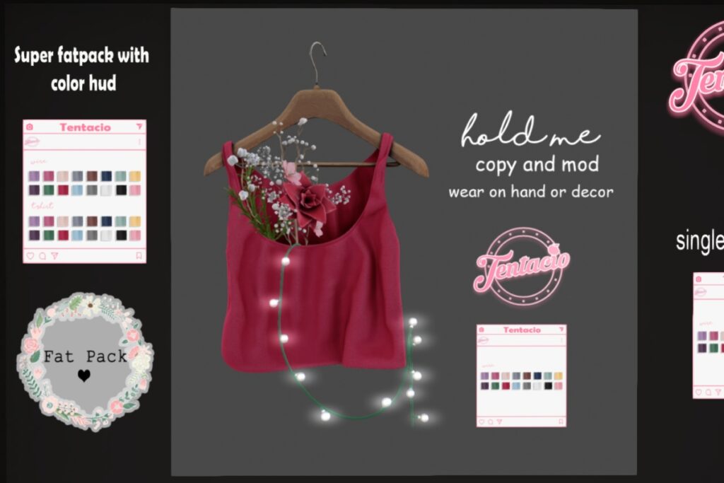 Hold Me, L$229 each/L$1199 FP