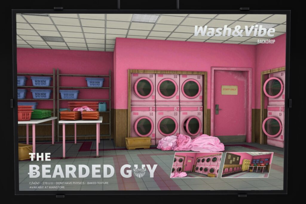 Wash &amp; Vibe Backdrop, L$169