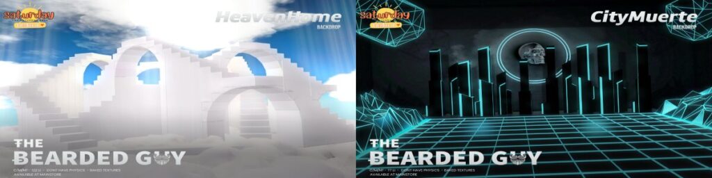 Heaven Home Backdrop &amp; City Muerte Backdrop	<a href="http://maps.secondlife.com/secondlife/Moonwall/169/121/32" target="_blank">Teleport</a>