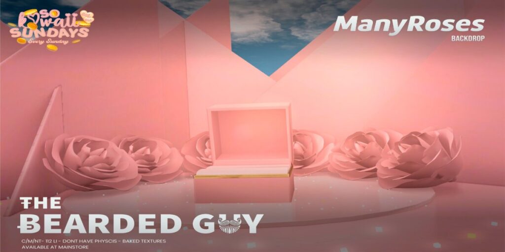 Many Roses Backdrop	<a href="http://maps.secondlife.com/secondlife/Moonwall/169/121/32" target="_blank">Teleport</a>