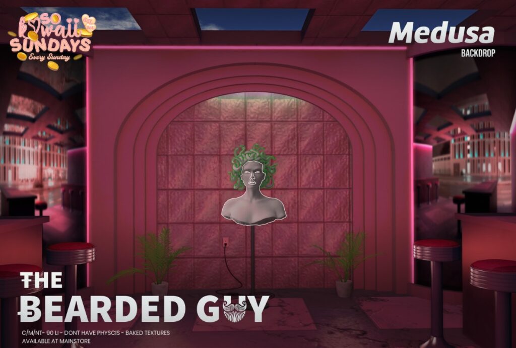 Medusa Backdrop	&lt;a href=&quot;http://maps.secondlife.com/secondlife/Moonwall/169/121/32&quot; target=&quot;_blank&quot;&gt;Teleport&lt;/a&gt;