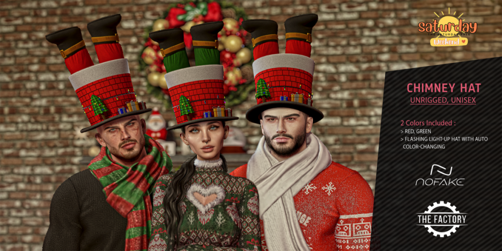Chimney Hat	&lt;a href=&quot;http://maps.secondlife.com/secondlife/Elmira/197/190/27&quot; target=&quot;_blank&quot;&gt;Teleport&lt;/a&gt;