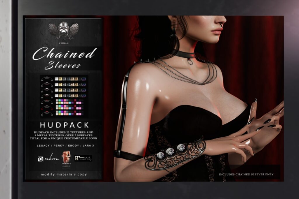 Chained Gloves - Legacy/MaitreyaX/Reborn	<a href="http://maps.secondlife.com/secondlife/Forge/127/137/2073" target="_blank">Teleport</a>