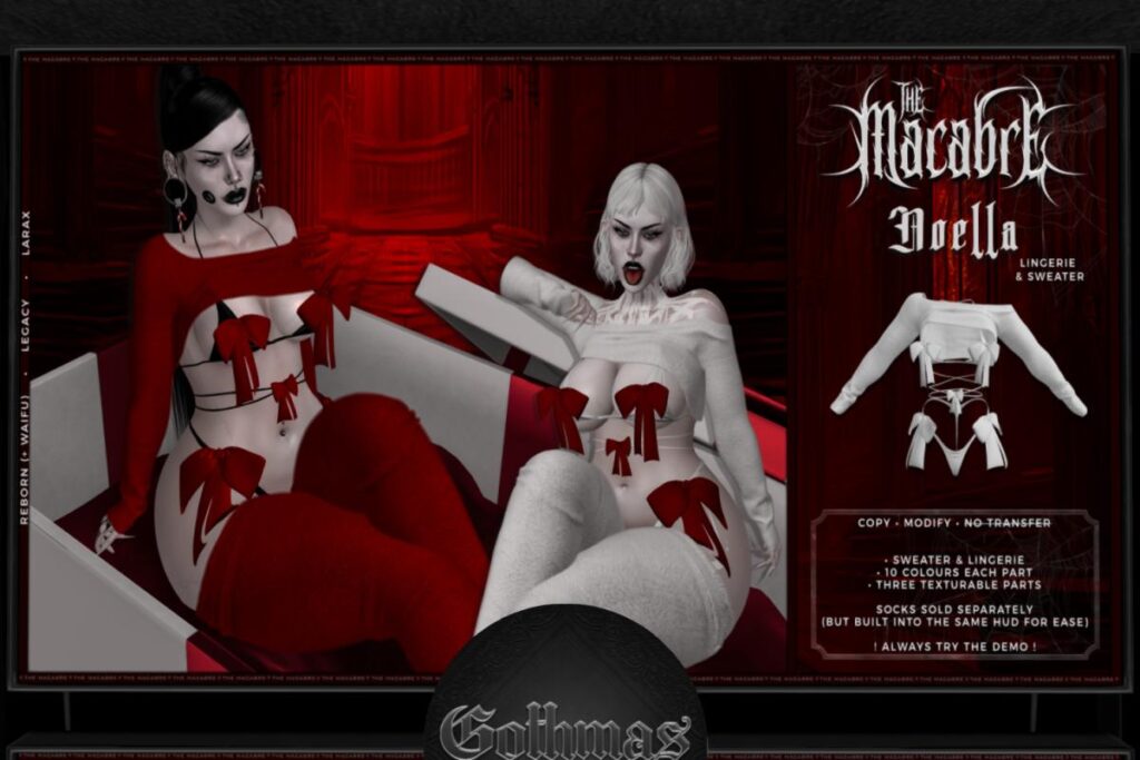 Noelle Lingerie &amp; Sweater - Legacy/MaitreyaX/Reborn/+mods, L$650
