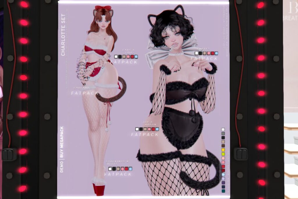 Charlotte Set - L$250-L$350 each/L$350-L$1850 each FP/L$3000 MP