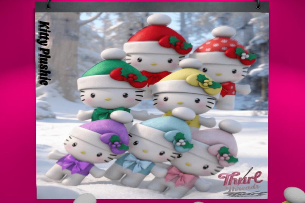 Kitty Khristmas Plushie, L$399 each/L$899 FP