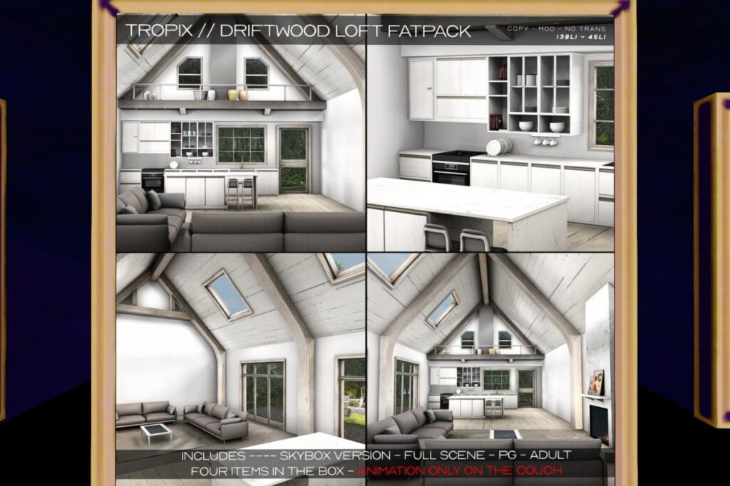 Driftwood Loft Skybox, L$1258