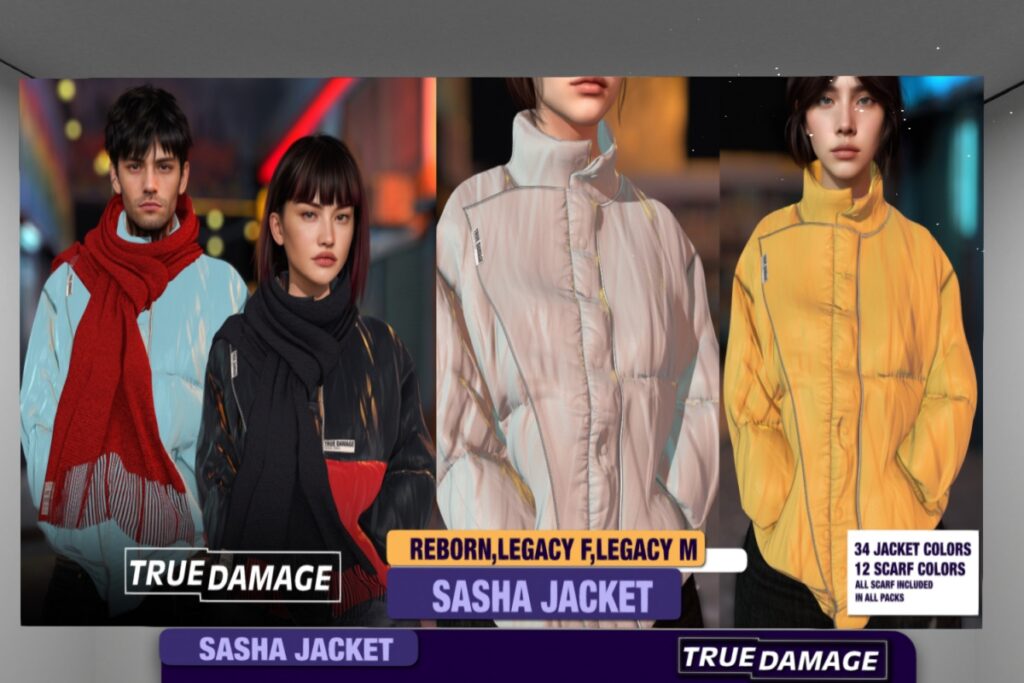 Sasha Jacket - Legacy F+M/Reborn, L$299 each/L$1999 FP