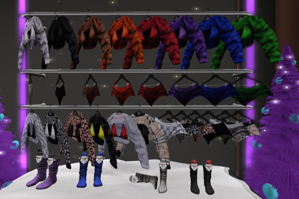 Serai Bra, Sweater, Shorts, and Socks - Fits Not Listed, L$165-L$250 each/L$999 each FP