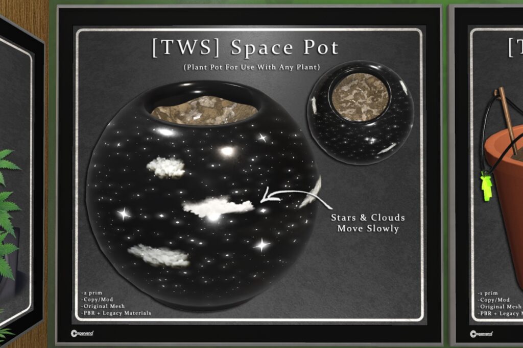 Space Pot Decor, L$99