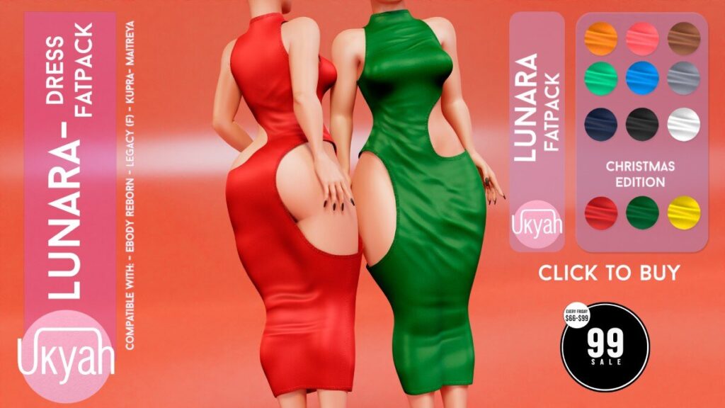 Lunara Dress - Inithium/Legacy/Maitreya/Reborn	<a href="http://maps.secondlife.com/secondlife/Magic%20Sky/194/96/2022" target="_blank">Teleport</a>