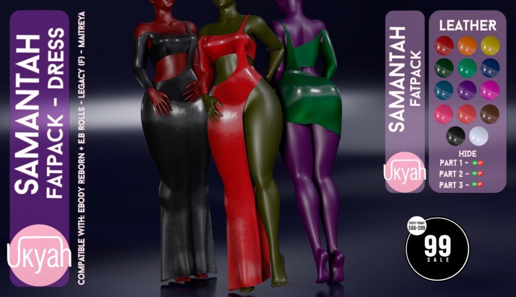 Samantah Dress - Legacy/Maitreya/Reborn	<a href="http://maps.secondlife.com/secondlife/Magic%20Sky/194/96/2022" target="_blank">Teleport</a>