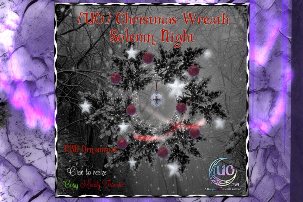 Christmas Wreath Solemn Night, L$150