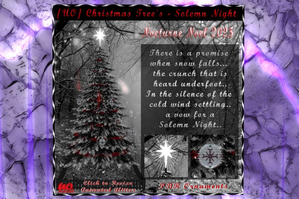 Christmas Tree Solemn Night, L$150