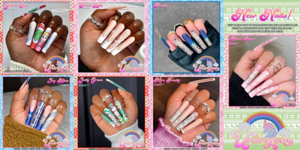 So Kawaii Sunday Mesh Nails - Inithium/Legacy/Maitreya/Peach/Reborn/Yentements	&lt;a href=&quot;http://maps.secondlife.com/secondlife/Universa/213/186/24&quot; target=&quot;_blank&quot;&gt;Teleport&lt;/a&gt;