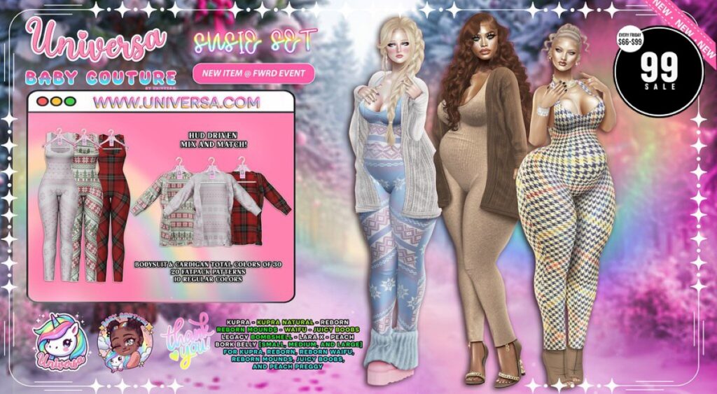 Susie Set - Inithium/Legacy/MaitreyaX/Peach/Reborn/+mods	&lt;a href=&quot;http://maps.secondlife.com/secondlife/Universa/213/186/24&quot; target=&quot;_blank&quot;&gt;Teleport&lt;/a&gt;