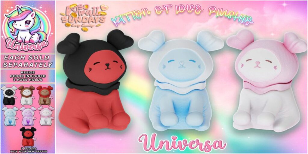 Kitten of Love Plushie Holdable &amp; Decor	&lt;a href=&quot;http://maps.secondlife.com/secondlife/Universa/213/186/24&quot; target=&quot;_blank&quot;&gt;Teleport&lt;/a&gt;