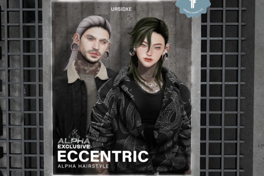 Eccentric Hair, L$199-L$399 each/L$589 FP