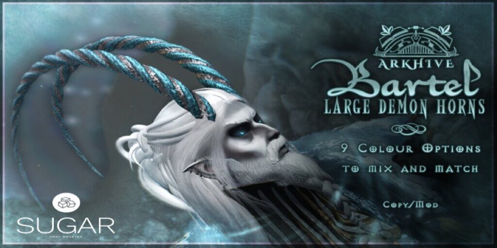 "Bartel" - Large Demon Horns, L$200