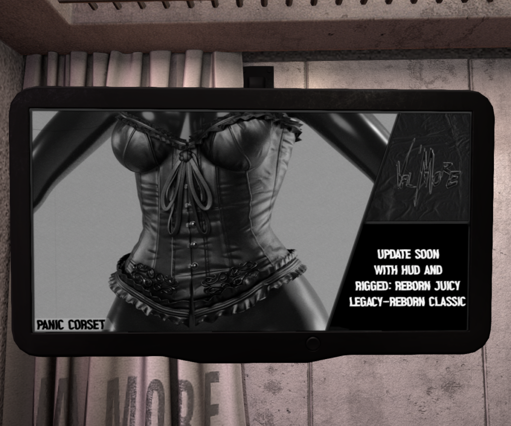 Panic Corset - Legacy/Reborn/+mods, L$299 each/L$1199 FP