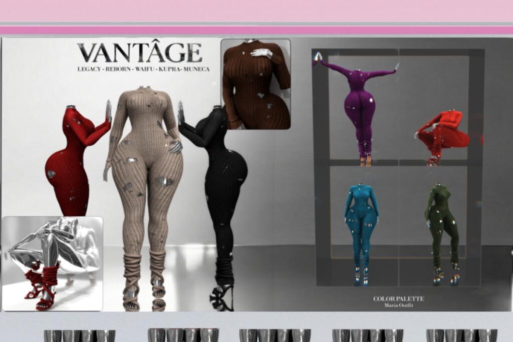 Marisa Outfit and Heels - Inithium/Legacy/Reborn/Yentements, L$149 each/L$699 each FP