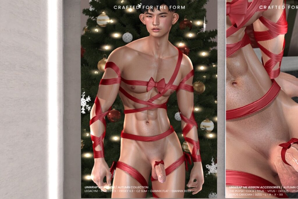 Unwrap Me Ribbons - CZ Slim/GianniX/Kario Flex/Legacy/+mods, L$225 each/L$1125 FP