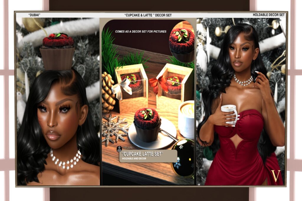 Cupcake &amp; Latte Decor &amp; Holdables, L$300 FP