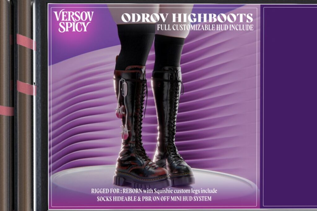 Odrov Boots - Reborn/+mods, L$349 each/L$1599 FP