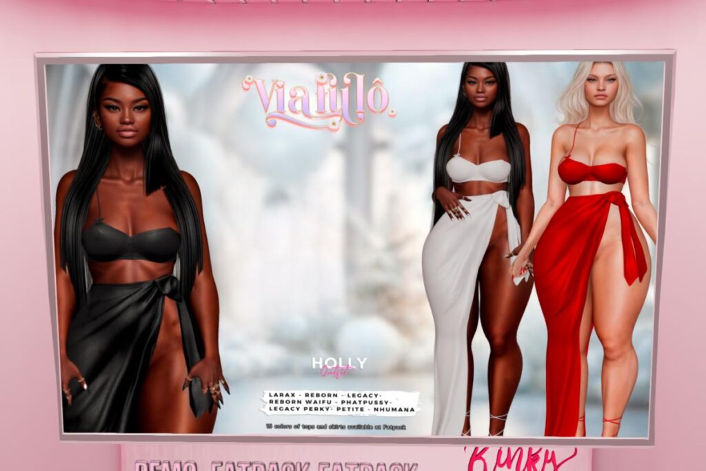 Holly Top &amp; Skirt - Legacy/MaitreyaX/Nhumana/Reborn/+mods, L$220 each/L$1200 each FP